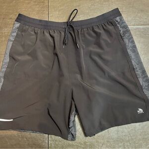 MTA Sport Black and Gray Athletic Shorts